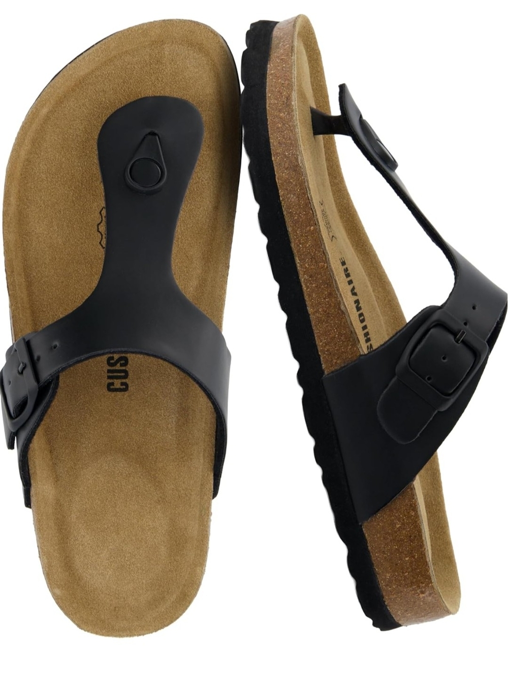 Cushionaire Leah Sandal Black